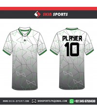DIGITAL WHITE CRYSTAL   SOCCER JERSEYS
